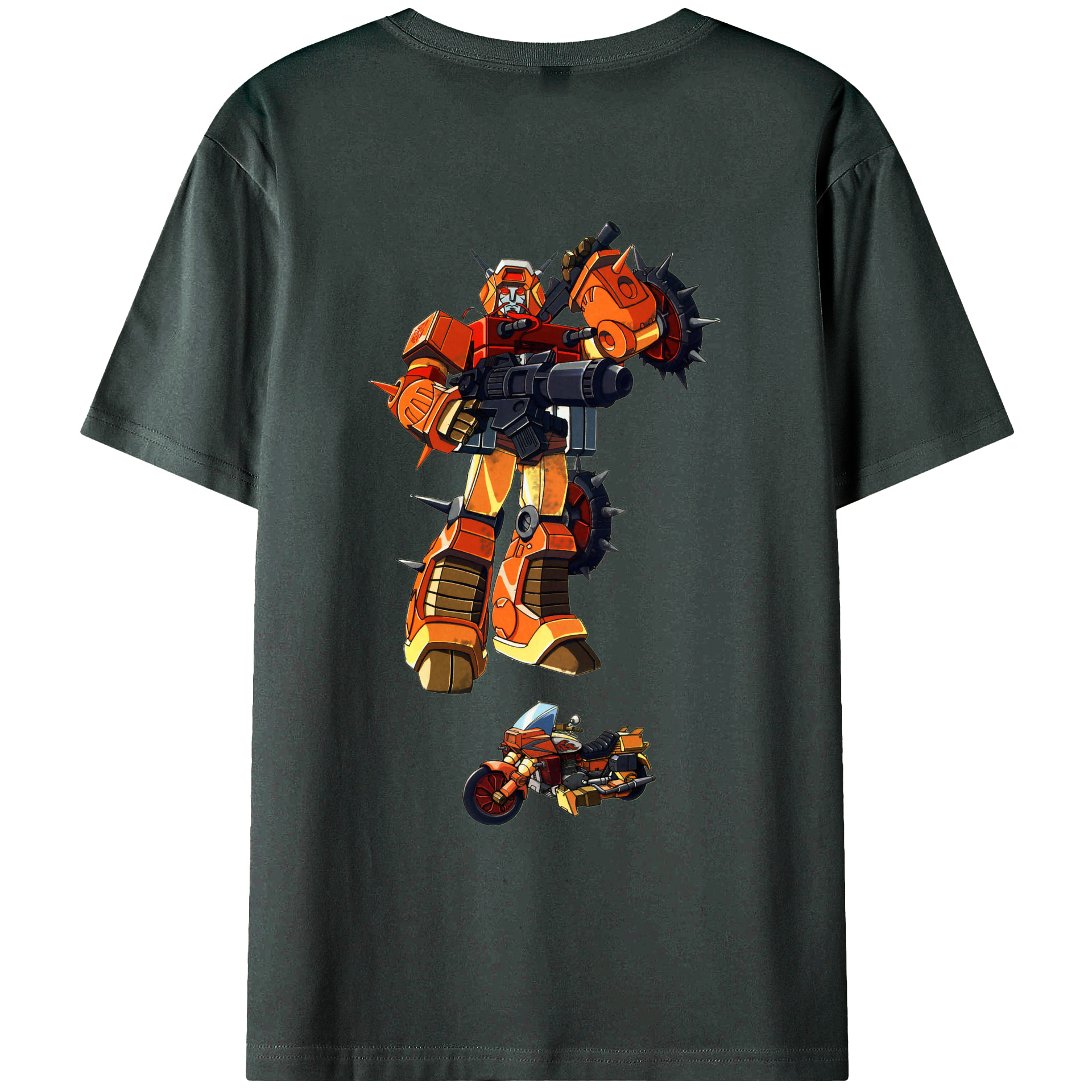 （画像用）  綿100％ メンズ半袖Tシャツ（バックプリント） 通気性